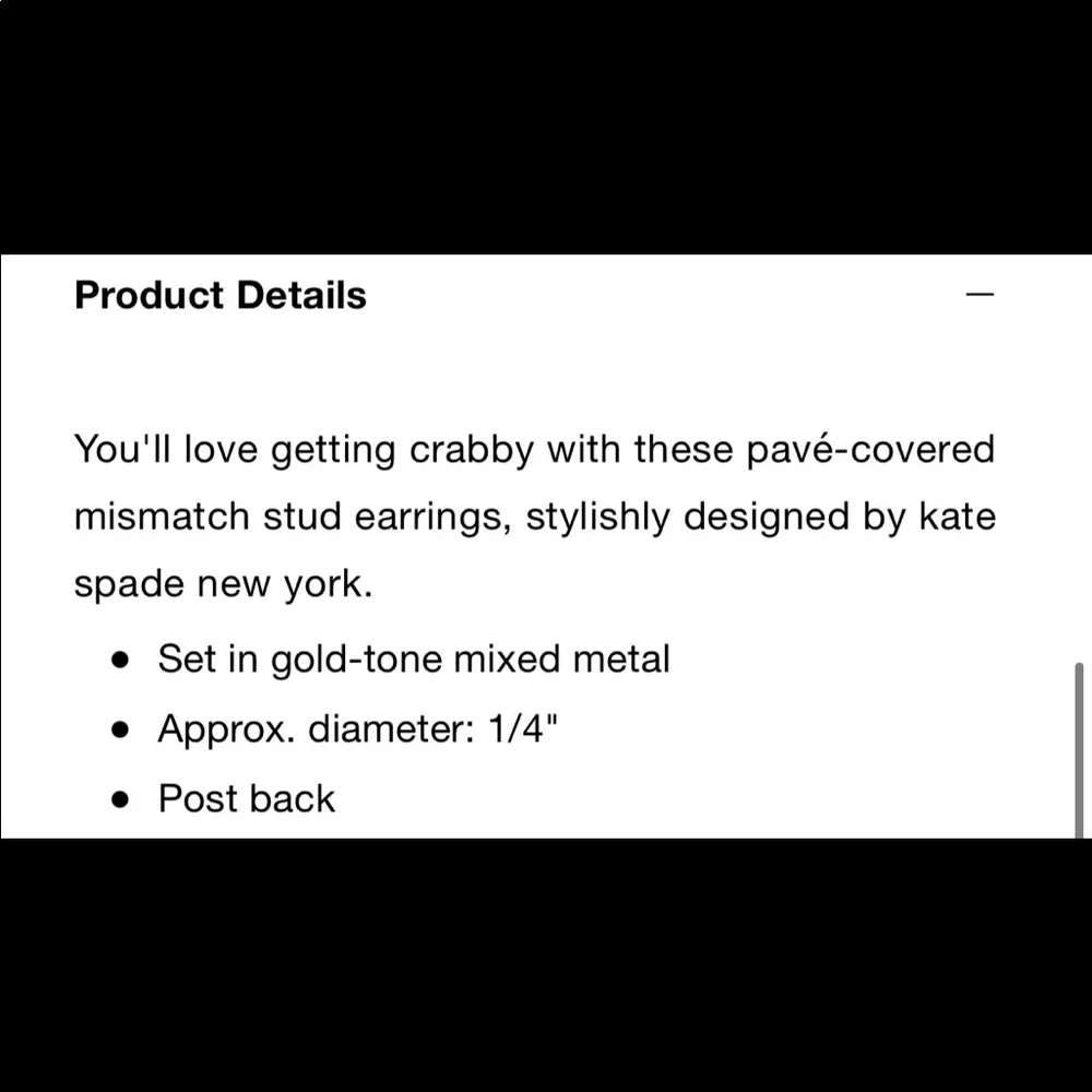 Kate Spade Shore Thing Pave Ctab Studs - Picture 6 of 6